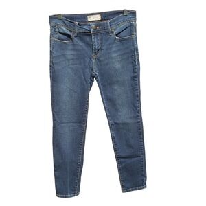 Free People Low Rise Denim Med Wash Skinny Jeans Women's Size 27‎
